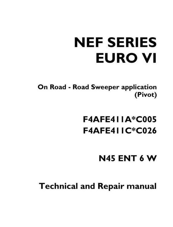 NEF SERIES Euro 6 Engine  Repair Manual