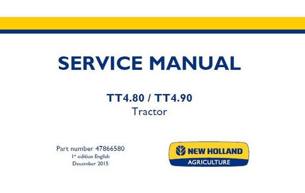 NHTR New Holland TT4.80 , TT4.90 Tractor Service Repair Manual SD