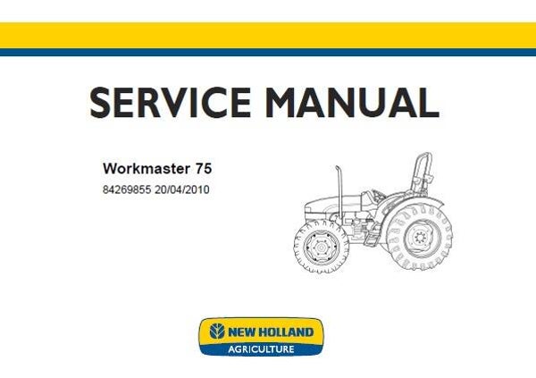 NHTR New Holland Workmaster 75 Tractor Service Repair Manual SD
