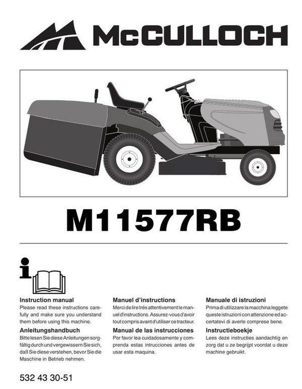 Muchulich Ride On Mowers No2  See cover for Models