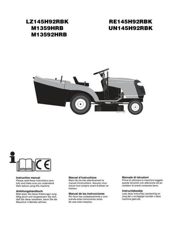 Muchulich Ride On Mowers No6  See cover for Models