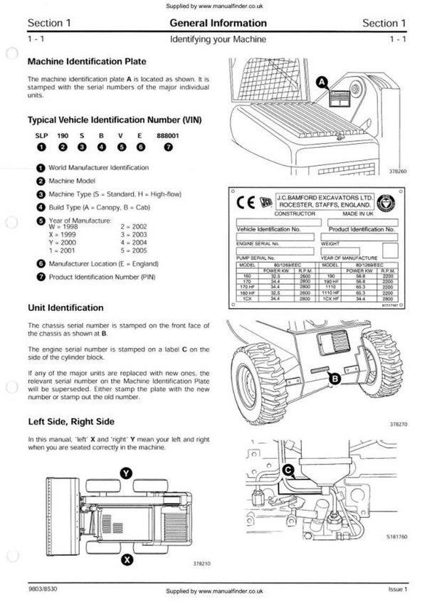 JCB Robot 190 110 workshop Manual