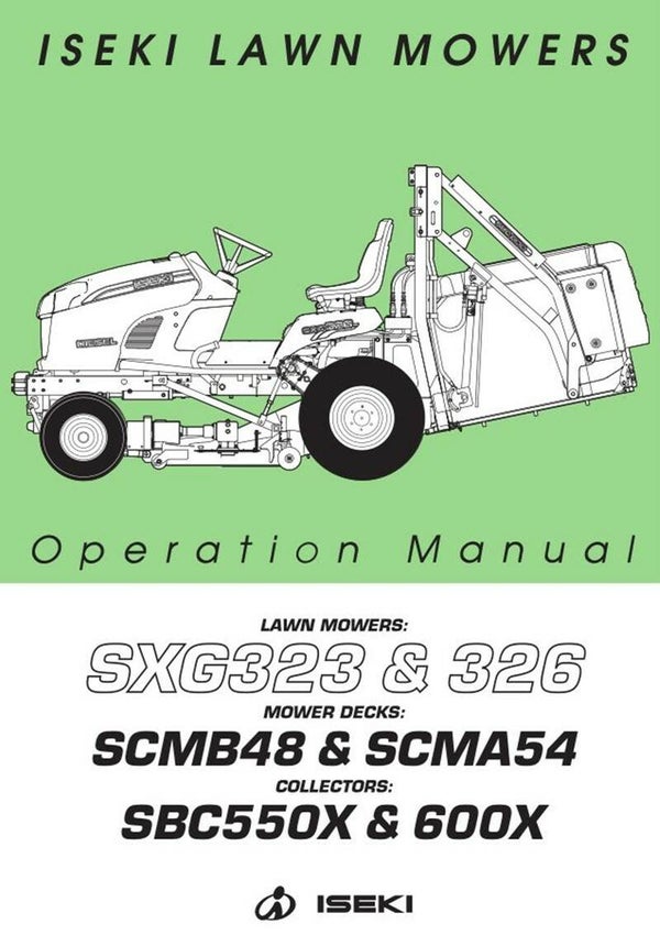 SXG326 Operation manual