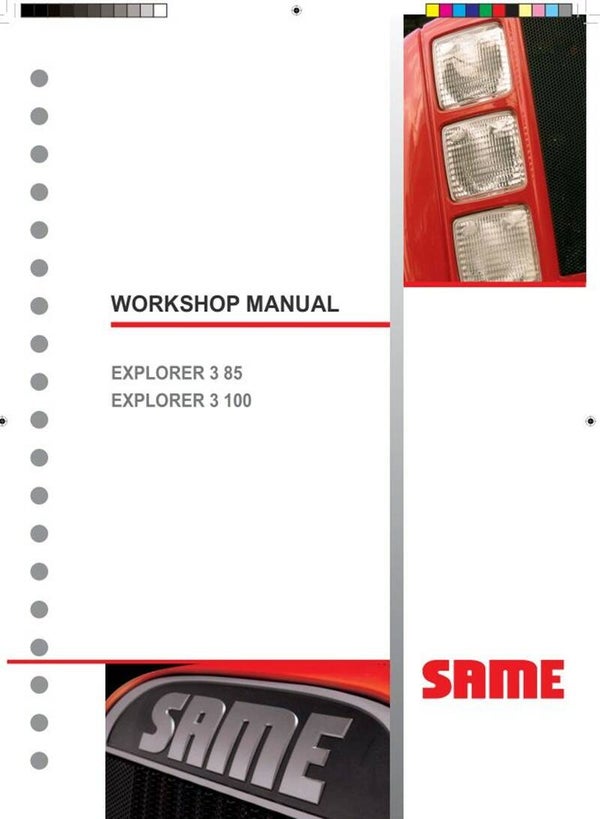 Same Explorer 3 85 100 Workshop Service Manual