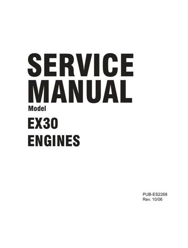 Subaru Robbin 21 subaru-engines-ex30- See Image for Models Covered Workshop Manual