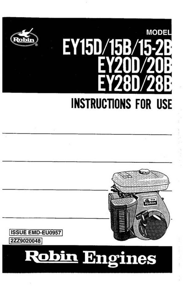 Subaru-Robin- 03 128897392057497490 See Image for Models Covered Operators Manual