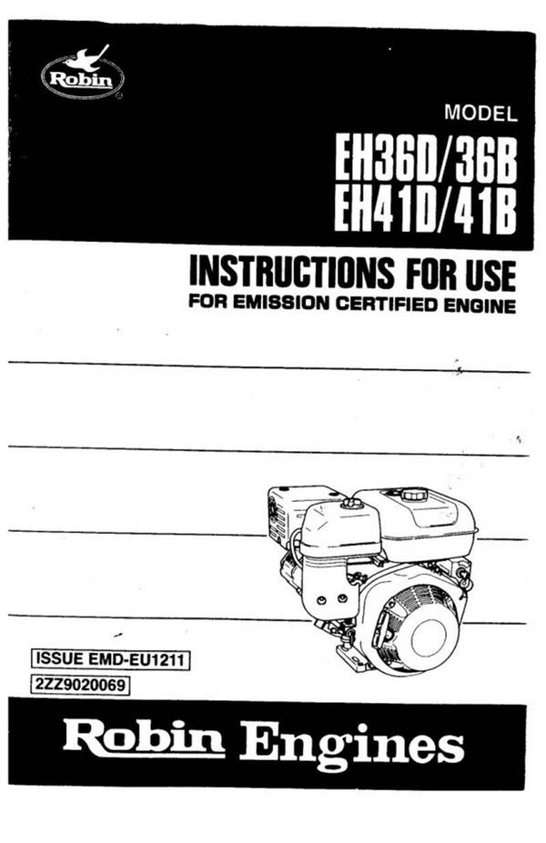 Subaru-Robin-11 subaru-eh-engines-eh36-eh41-See Image for Models Covered Operators Manual