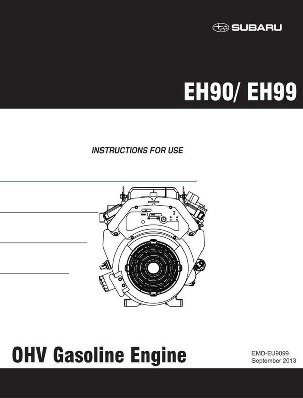 Subaru-Robin  17 subaru-engines-eh90-eh99-See Image for Models Covered Operators Manual