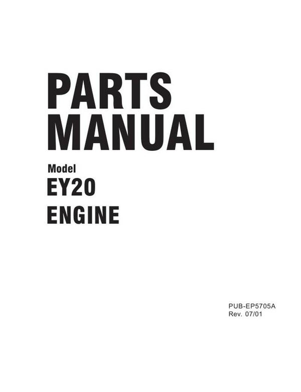 Subaru-Robin 08 Parts Manual See Image for Models Covered