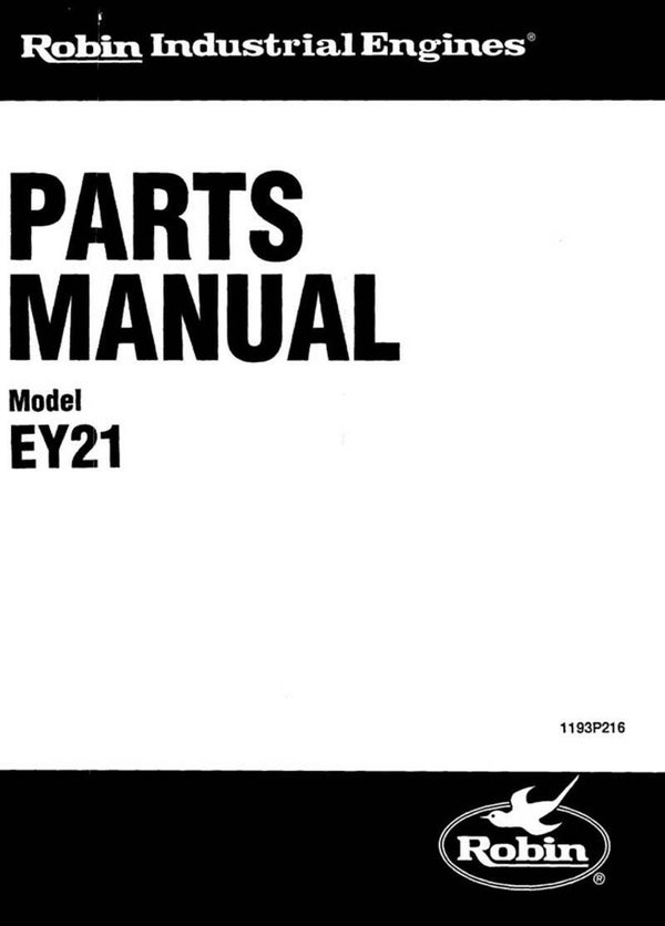 Subaru-Robin 09 Parts Manual See Image for Models Covered