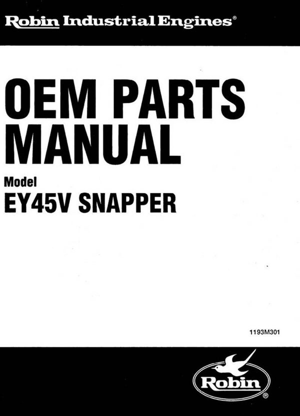 Subaru-Robin 17 Parts Manual See Image for Models Covered