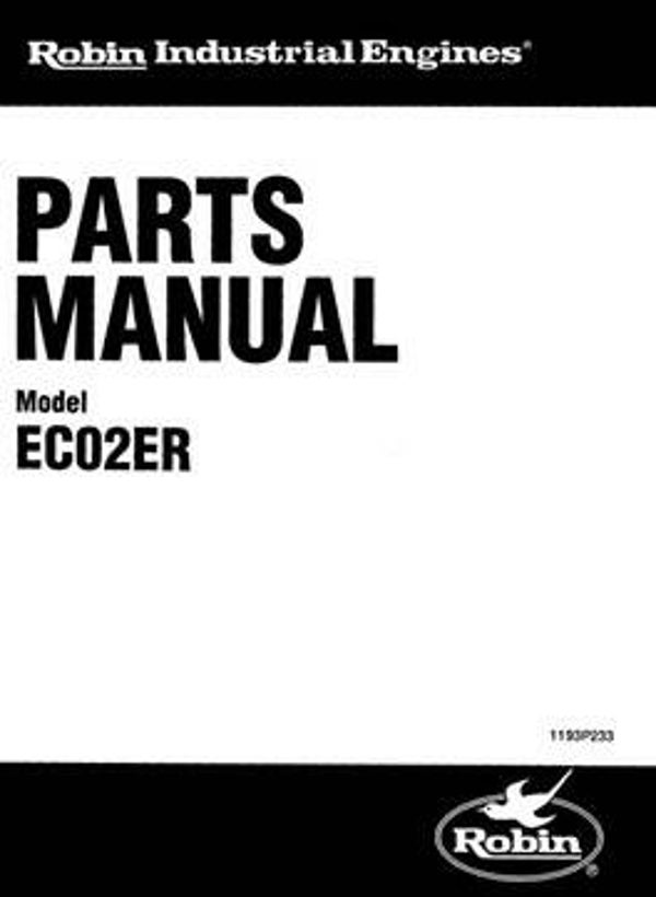 Subaru-Robin 21 Parts Manual See Image for Models Covered