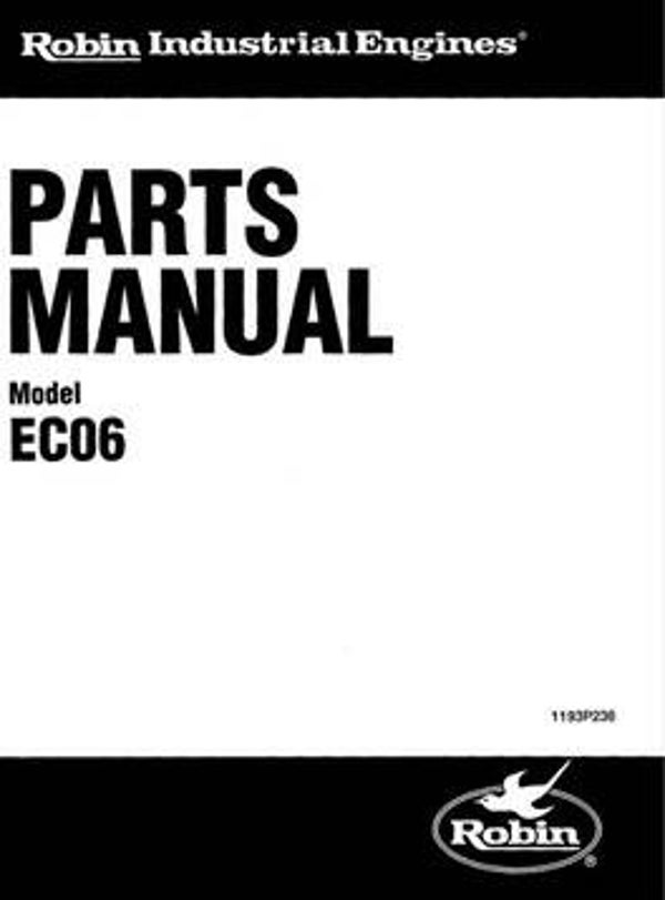 Subaru-Robin 31 Parts Manual See Image for Models Covered