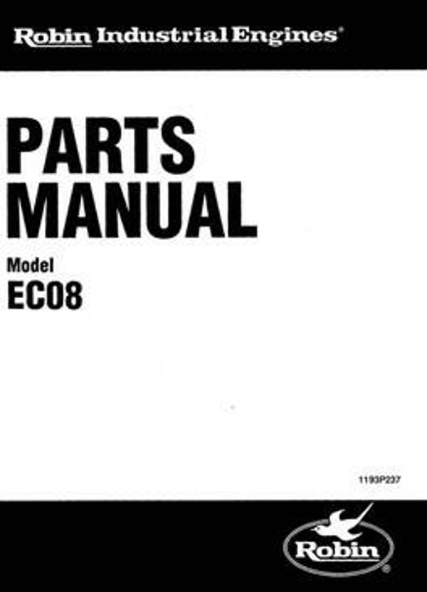 Subaru-Robin 35 Parts Manual See Image for Models Covered
