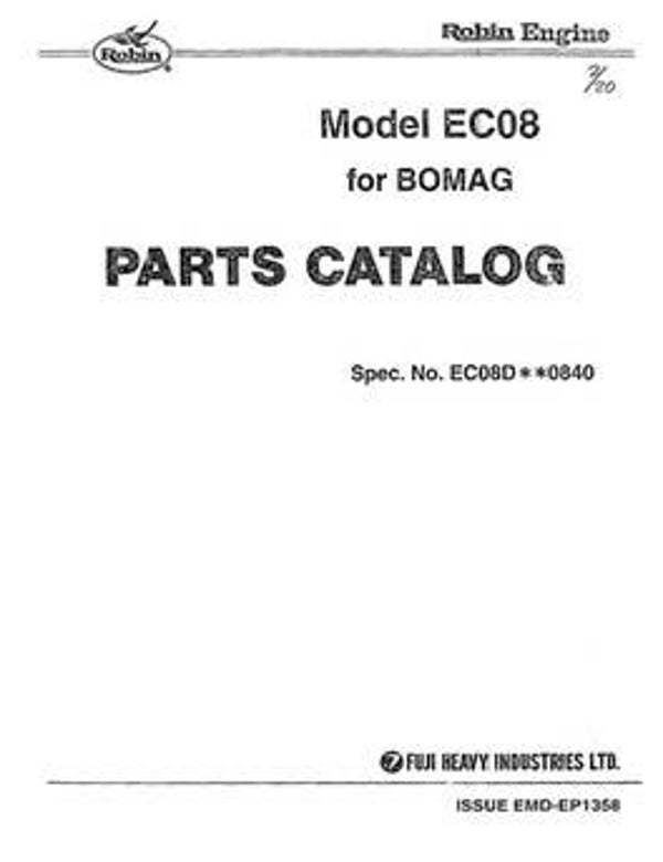 Subaru-Robin 38 Parts Manual See Image for Models Covered