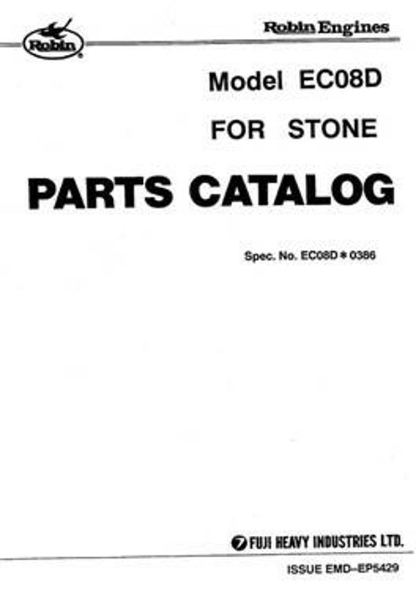 Subaru-Robin 42 Parts Manual See Image for Models Covered