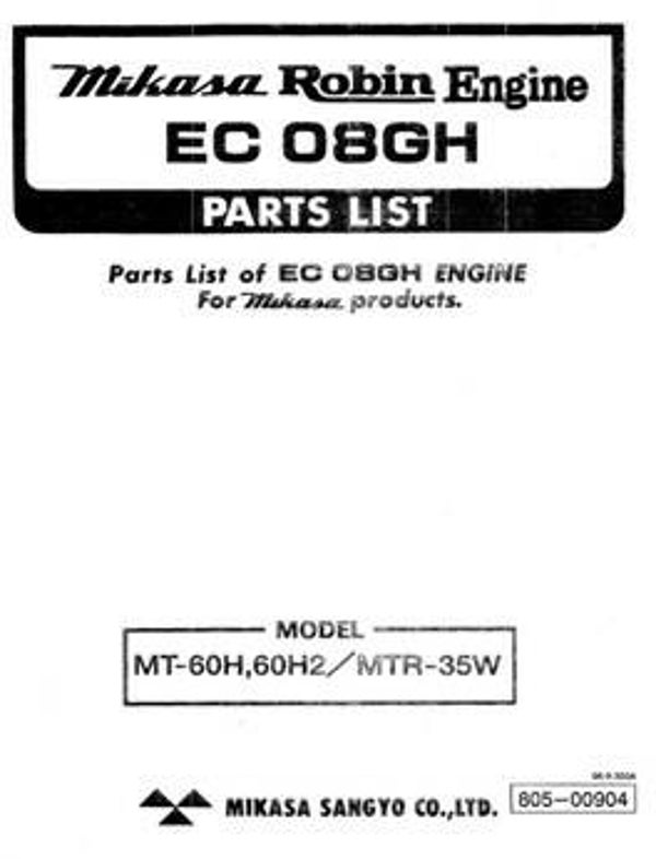 Subaru-Robin 46 Parts Manual See Image for Models Covered
