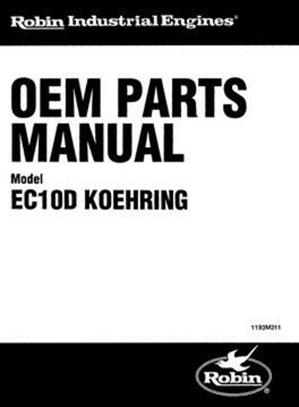 Subaru-Robin 51 Parts Manual See Image for Models Covered