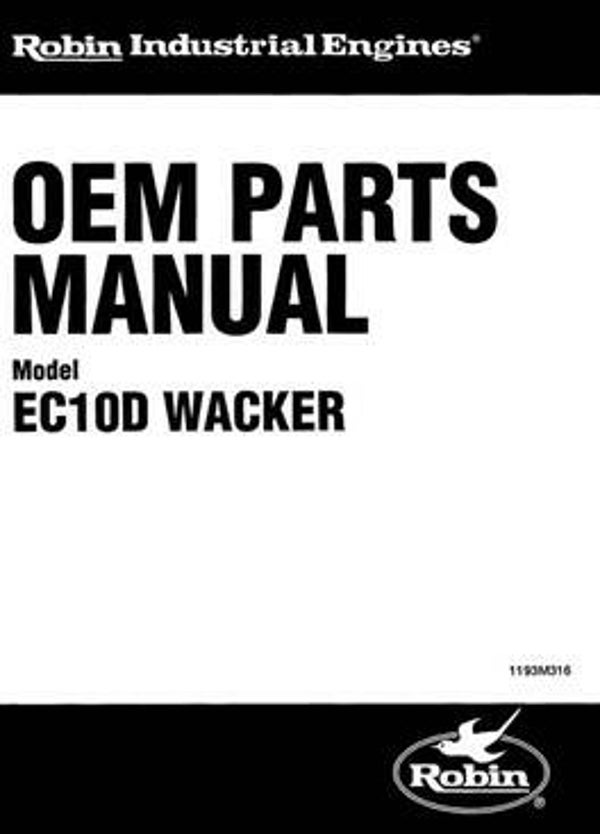 Subaru-Robin 54 Parts Manual See Image for Models Covered