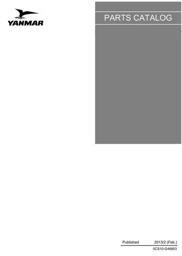 Yanmar Vi0 45 Parts Manual