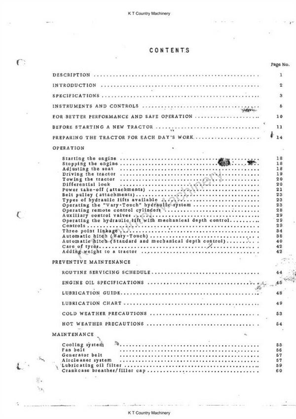 Case IH 434 Tractors Operators Manual