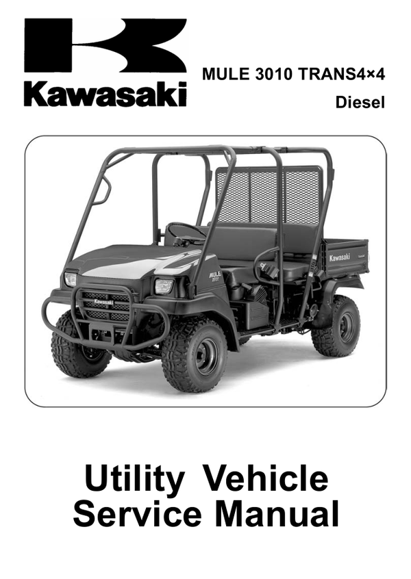 Kawasaki-Mule-3010-Trans-4X4-Diesel-KAF950-E8F-2008-2010 Workshop Manual