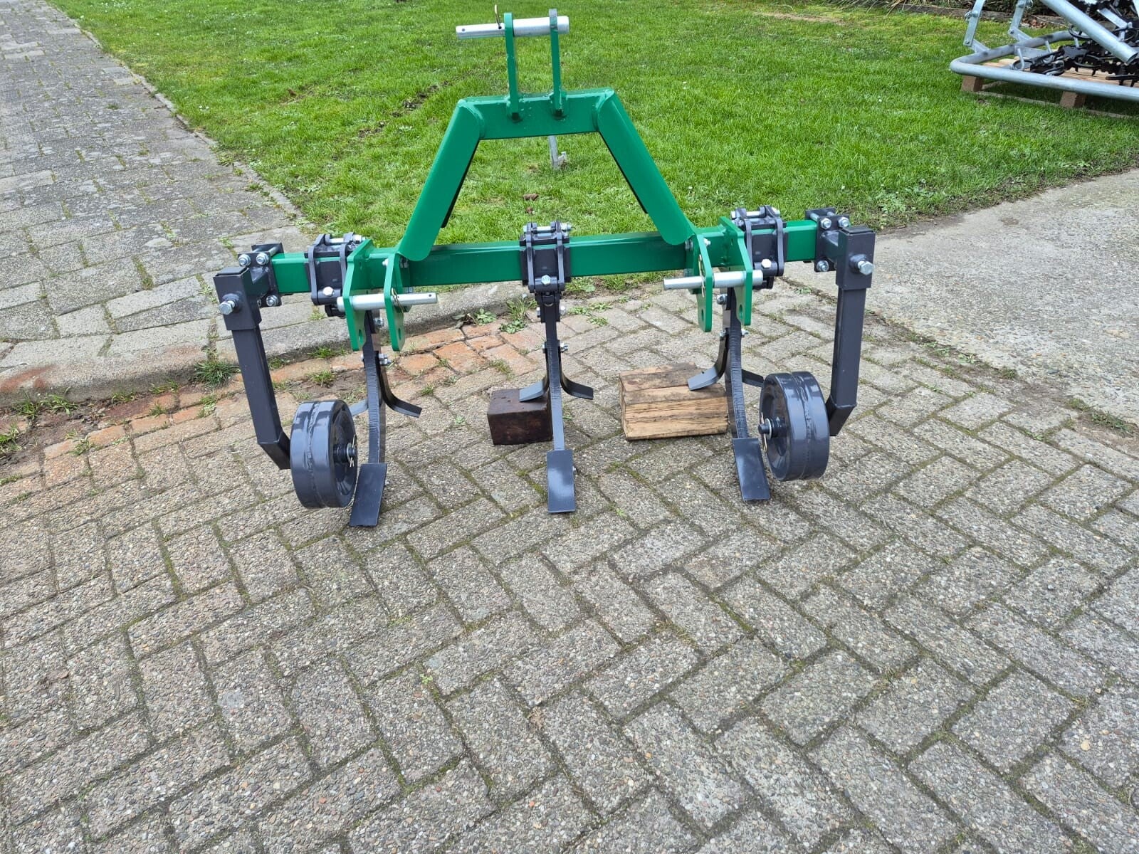 Woelpoot 3 tands met steunwielen