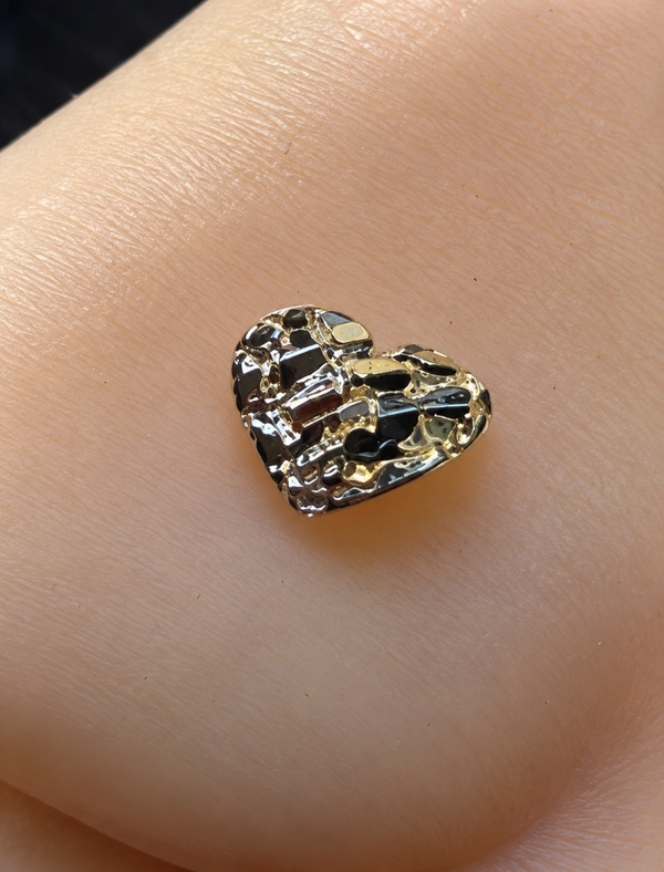 Heart Nugget Nose Ring