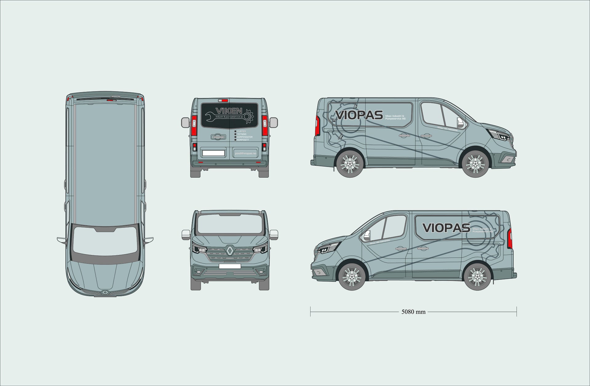 Dekor på kjøretøy levert som komplett løsning fra design til montering