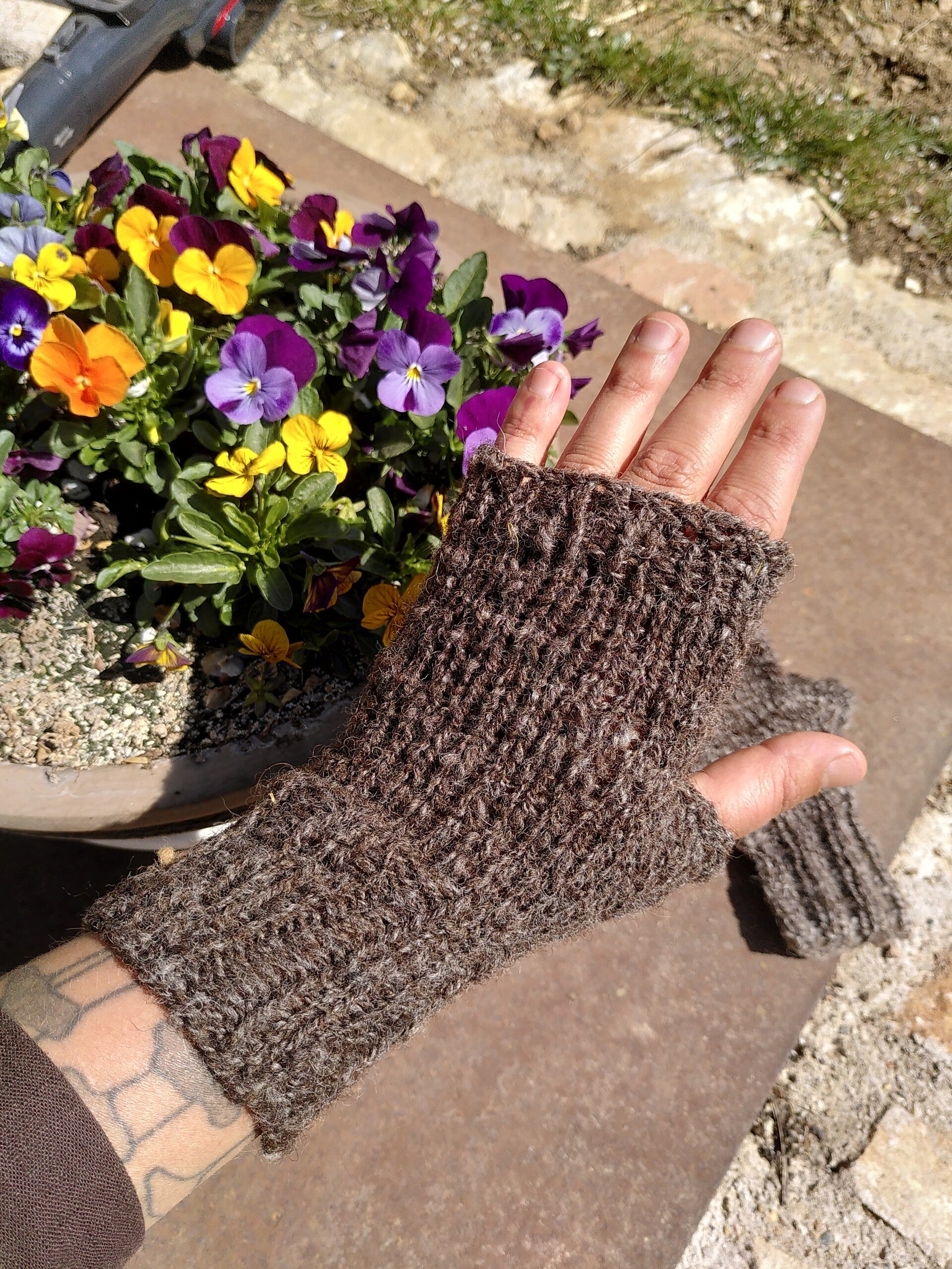 Fingerless mittens