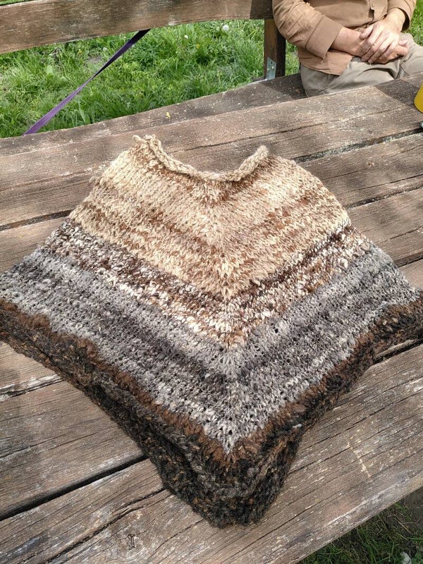 Earthy poncho