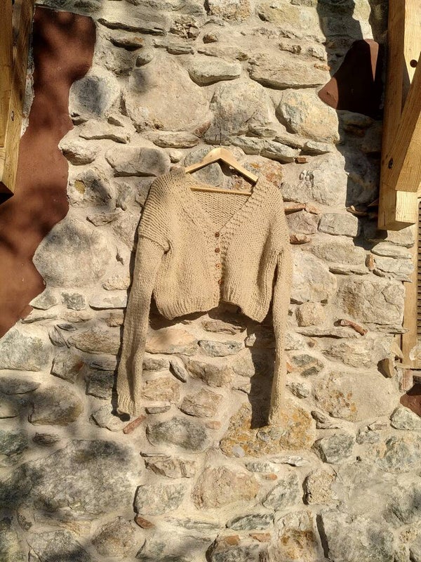 Hand knit cardigan