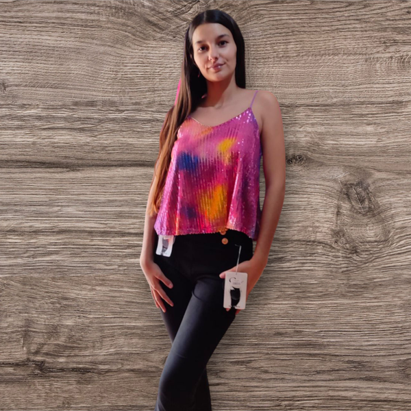 Blusa con lentejuelas