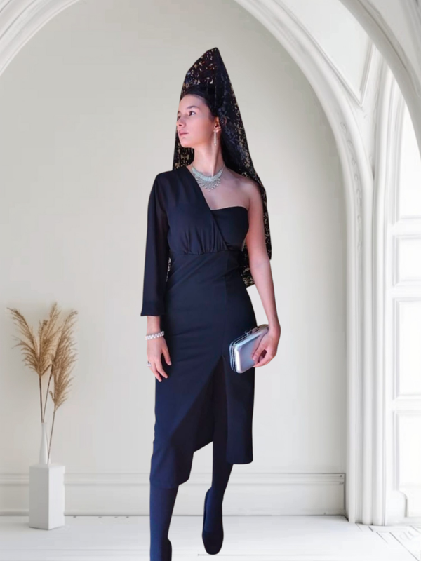 Vestido con una Manga y fular