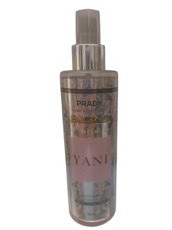 Body Splash yani brillo dorado