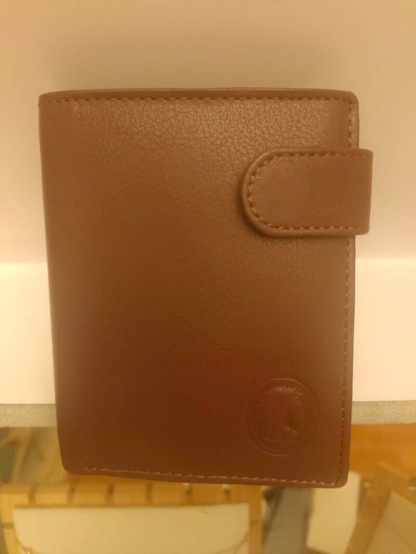 Cartera de hombre anti cobro marron