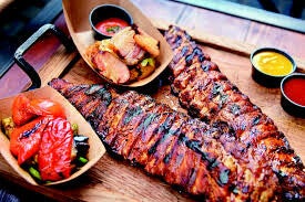 1000 GRAM GEGRILDE SPARERIBS. alleen opwarmen.