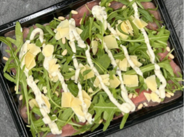 CARPACCIO. voorgerecht of om te delen. op schaal gesneden kant en klare carpaccio