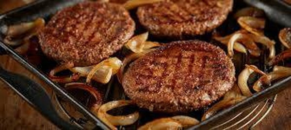 2 x BBQ  HAMBURGER (voorgegaard)
