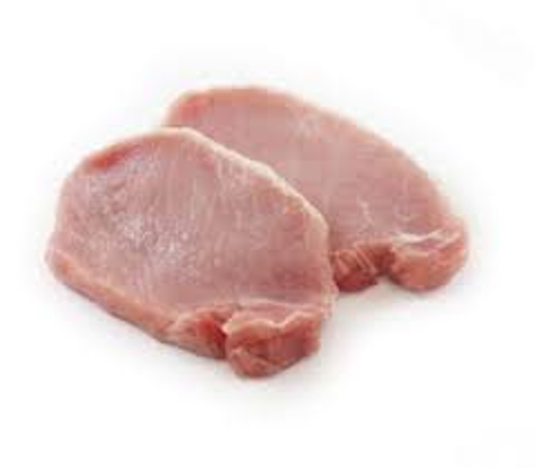 100 GRAM VARKENS FILETLAPJES. gewoon gesneden lapje.