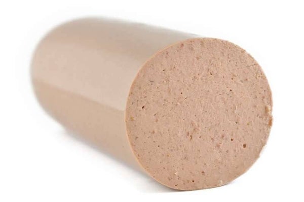 250 GRAM  SLAGERS LEVERWORST.  snijbare leverworst