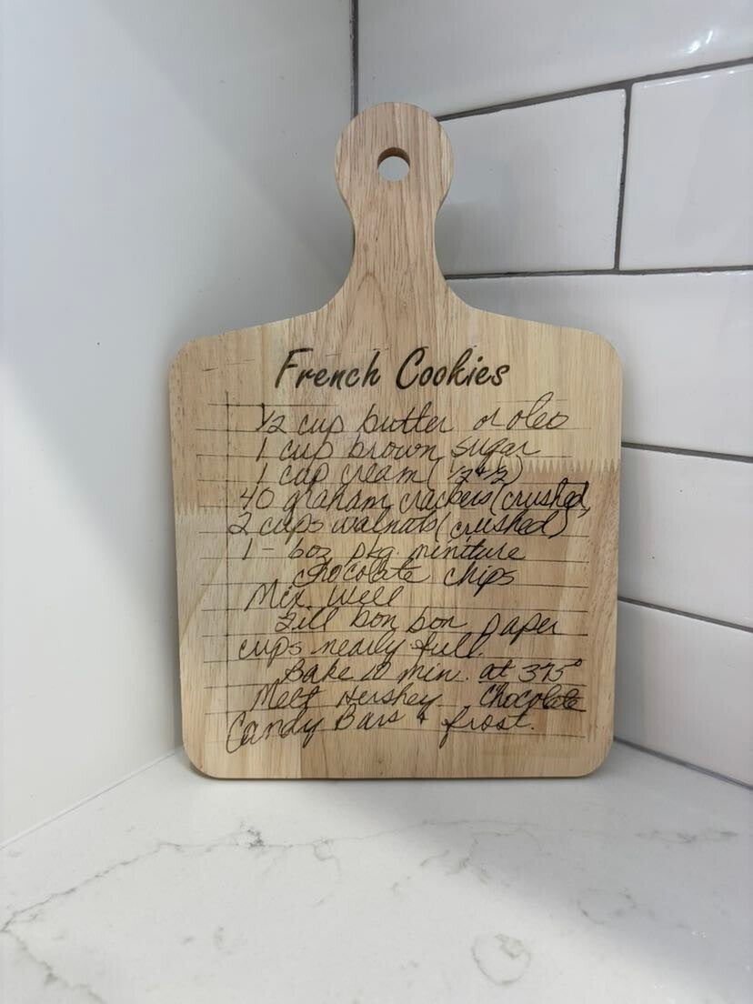 Recipe Cutting Board