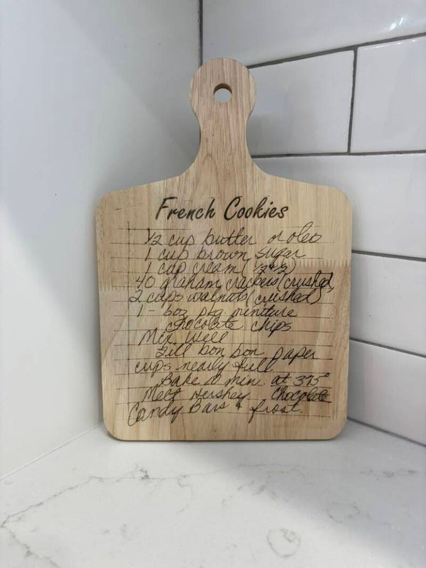 Recipe Cutting Board