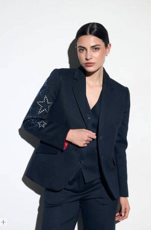BLAZER MARINE RAYURES FINES