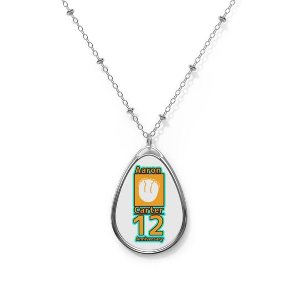 Aaron Carter 12 ANNIVERSARY Oval Necklace (LIMITED EDITION)