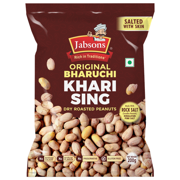 Jabsons Roasted Peanut Khari Sing with Skin 200g