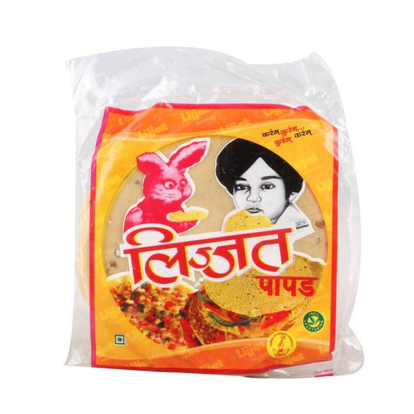 Lijjat Papad Plain Udad 200g