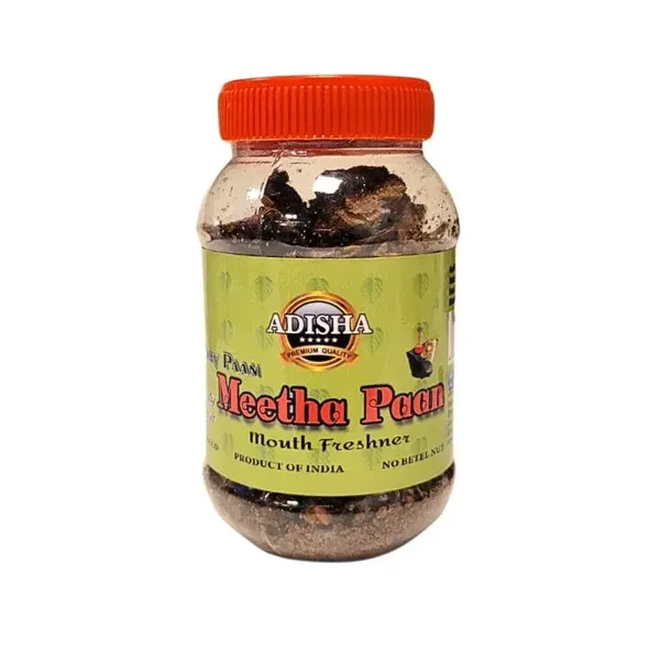 Adisha Dry Paan Meetha 100gAdisha Dry Paan: Mitha (Jar)100g