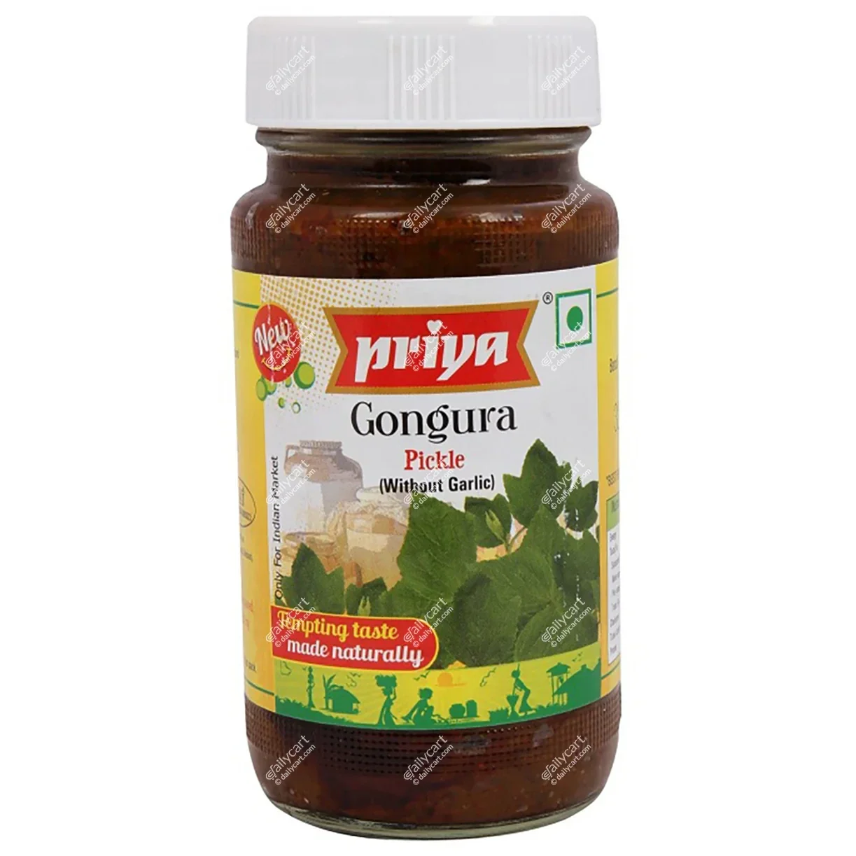Priya Gongura Pickle Without Garlic 300g