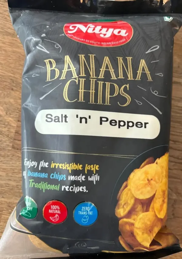 Nitya Banana Chips Salt N Pepper